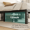 thumbnail image 5 of FSCHOS 14 Inch King Size Bed Frame, Heavy Duty Metal Platform, No Box Spring Needed, Easy Assembly, Black, 5 of 8
