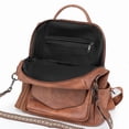 thumbnail image 6 of PRIYAL Leather Laptop Backpack for Women 15.6 Inch Work Backpack With Purse for Travel Work, 6 of 12