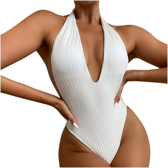 Bikini de mujer Conjunto sólido Traje de baño Sujetador relleno de una pieza Traje de baño Ropa de playa Fridja nalpqowj24223