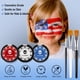 thumbnail image 5 of Kit de pintura facial UCANBE con la bandera de EE. UU., rojo, blanco y azul, Joker, 5 of 7