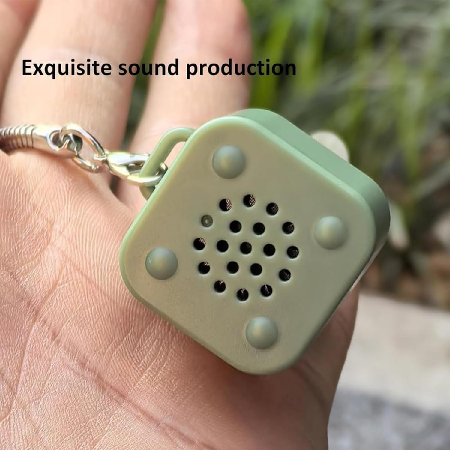 Lizard Button Sound Keychains, 2/3/5PCS Fun Lizard Button Keychain Toy, Rechargeable Portable Animals Sound Effect Button with Colorful Lights