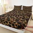 thumbnail image 3 of Castle Fairy Vintage Cheetah Print Bed Sheets for Teens,Abstract Leopard Print King Sheets, 3 of 7