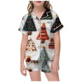 thumbnail image 1 of WEAIXIMIUNG Pajamas For Children Shirt And Pant Matching Set Sleepwear Set With Pockets For Christmas 2-3 Years, 1 of 4