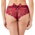 thumbnail image 3 of Varsbaby Womens Sexy Lace Panties Pack of 3pcs Midnight Lingerie Underwear with Bow Knot, 3 of 5