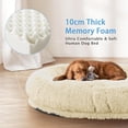 thumbnail image 2 of Human Dog Bed, 71''x45''x12'' Size Fits People and Pet 10 CM Thick Memory Foam Washable Adult Large Bed Giant Oversize Foldable Dog Bed with  Pillow, Blanket, Strap - Beige, 2 of 6