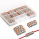 thumbnail image 1 of Conectores eléctricos, 30 piezas de conectores de cable con tuerca de palanca, bloques de terminales para empalmes rápidos en conectores de cable conductor compacto de 2/3/4/5/6 vías, 1 of 5