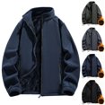 thumbnail image 4 of ZACPNCV Men's Polar Lightweight Fleece Jacket Full Zip Soft Warm Winter Coats Casual Outwear with Zipper Pockets, 4 of 4