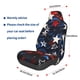 thumbnail image 3 of Balery Red Blue White Stars Funda de Asiento para Auto con Diseño - Cubierta Frontal Suave y Transpirable con Protector Antideslizante- 1 Unidad, 3 of 5