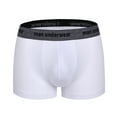 thumbnail image 2 of ZQUUVOU Men's Boxer Briefs Cotton Middle Waist Solid Color Underwear (White,L), 2 of 3