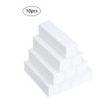 thumbnail image 4 of 10PCS Bloque pulidor de uñas blanco Salón Bloque de lijado de 4 vías Limas de esponja Lima de uñas Herramienta de manicura para uso en salón o en el hogar, 4 of 5