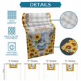 thumbnail image 6 of Sunflower Gnomes Table Runner 72 Inches, Summer Botanical Floral Grey Plaid Bed Runner Dresser Scarves Tabletop for Indoor Outdoor Parties/Ceremony/Banquet, 18" x 72", 6 of 9