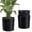 Black, variant on 19.5" Tall Round Planter Indoor Outdoor Pot, Large Plastic Garden Flower Pots with Built-in Handle, Water Level Monitoring, Hidden Pulley, Self-Watering Flower Pot for Garden, Patio, Yard