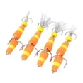 thumbnail image 2 of Tong 4Pcs Soft Foam MultiJointed Density Swim With 2 Treble Hook Enduring Soft, 2 of 6