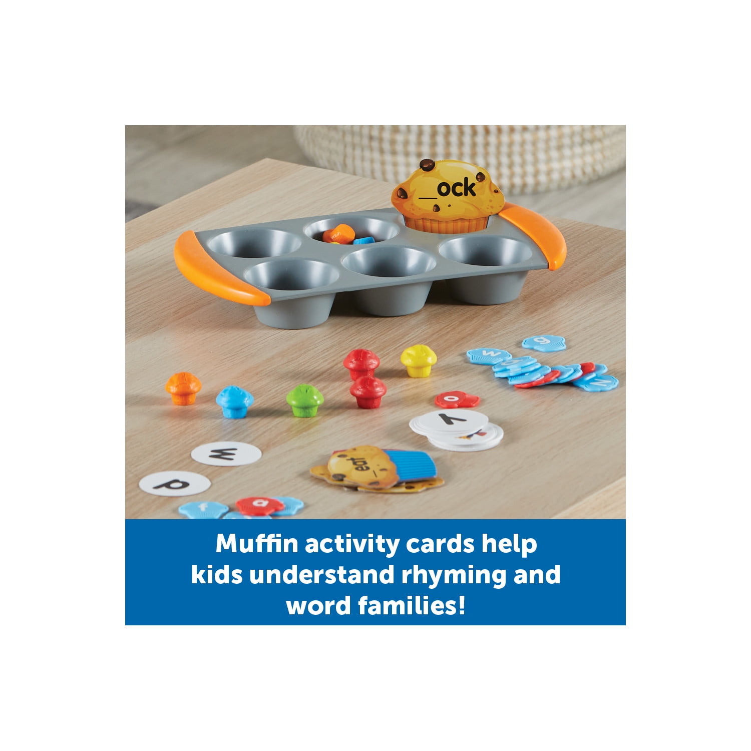 Learning Resources Mini Muffin Phonics Activity Set, 70 Pieces, Ages 4+, Preschool Learning Activities