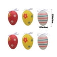 thumbnail image 3 of Fasiaou 4 Counts Colorful Plastic Easter Eggs Hanging Decorations 6pcs for Home Party Scene Arrangement Easter Basket Fillers and Spring Festival Supplies, 3 of 9