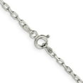thumbnail image 3 of 925 Sterling Silver Cable Chain Styles Necklace 2.2 mm Diamond-cut Long Link 20 inch, 3 of 4