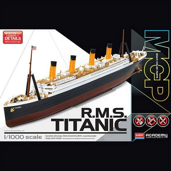 Academy Hobby R.M.S. Titanic Multi-Color Parts (1/1000) New