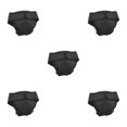 thumbnail image 3 of kurtrusly Physiological Pants For Dogs Experience And With These Tailored Pants Reusable Classic Black L 5Set, 3 of 6