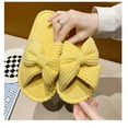 thumbnail image 3 of Women  Corduroy Slippers House Slides for Woman Home Bedroom Bathroom Spa Hospital Open Toe Corduroy Slippers Anti Slip Cozy Comfortable, 3 of 14