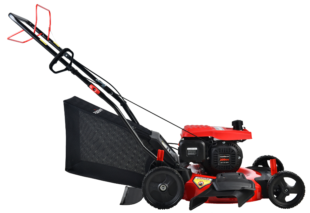 PowerSmart 209CC engine 21" 3-in-1 Gas Self Propelled Lawn Mower DB2194SH with 8" Rear Wheel, rear Bag, Side Discharge and Mulching - image 5 of 6