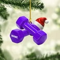 thumbnail image 2 of Personalized Weight Plate Ornament Weight Ornament Fitness Gift for Gym Ornament Merry Liftmas Christmas Hanging Ornaments Weight Plates Ceramic Ornament (DF4) - 3307 (Red), 2 of 8