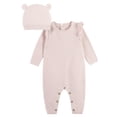 thumbnail image 3 of Modern Moments by Gerber Baby Boy, Baby Girl, & Unisex Sweater Knit Coverall & Hat Outfit Set, Newborn-3/6 Months, 3 of 15