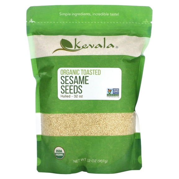 Kevala - Organic Toasted Sesame Seeds Hulled - 32 oz.