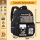 thumbnail image 2 of Mochila Capibara Escolar Kawaii Con Accesorios Regalo Para Unisex Jóvenes Y Niños Xtellar negro, 2 of 3
