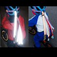 thumbnail image 4 of Kid's Reflect Light Bike Streamers para niñas, niños, manillar de bicicleta para bebés, puños de bicicleta, cintas con borlas, fácil de colocar en sco Verde Soledad Cinta de borla de serpentinas de bicicleta, 4 of 10