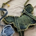 thumbnail image 6 of Womens Crossbody Bag Butterfly Shaped Denim Bag Retro Shoulder Bags Denim Tote Bags Travel Handbag Purse Y2K Messenger Bag Cute Shoulder Purse, 6 of 7