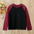 thumbnail image 2 of Icvfdpl Kids Boys Tops Tees Shirts Spring Autumn Children Long Sleeve Crew-Neck Sleeved Solid Color Long Sleeve Leisure Daily Tshirts 6-8 Years, 2 of 6