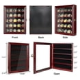thumbnail image 6 of Atsknsk Military Challenge Coin display Case with HD Toughened Glass and Hanging Mount, Coin display , Rack with Removable 2 Grooves Shelves, Mahogany Finish, 6 of 7