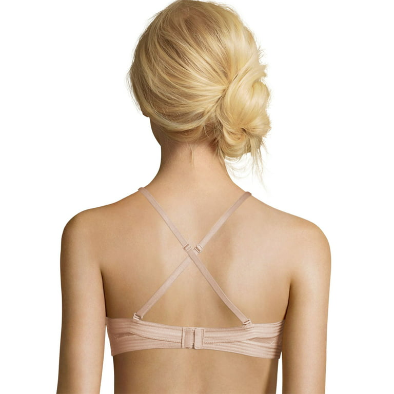 Maidenform Self Expressions Strapless Bra, Full-Coverage with Extreme Lift  Evening Blush/Sheer Pale Pink 36C Women's 