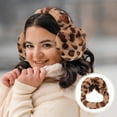 thumbnail image 6 of Women Leopard Winter Ear Muffs Leopard Print Fluffy Foldable Earmuffs Warm Ear Covers For Outdoor Cold Weather Ear Furry Ear Warmers For Skiing Snowboarding And Daily Wear, 6 of 6