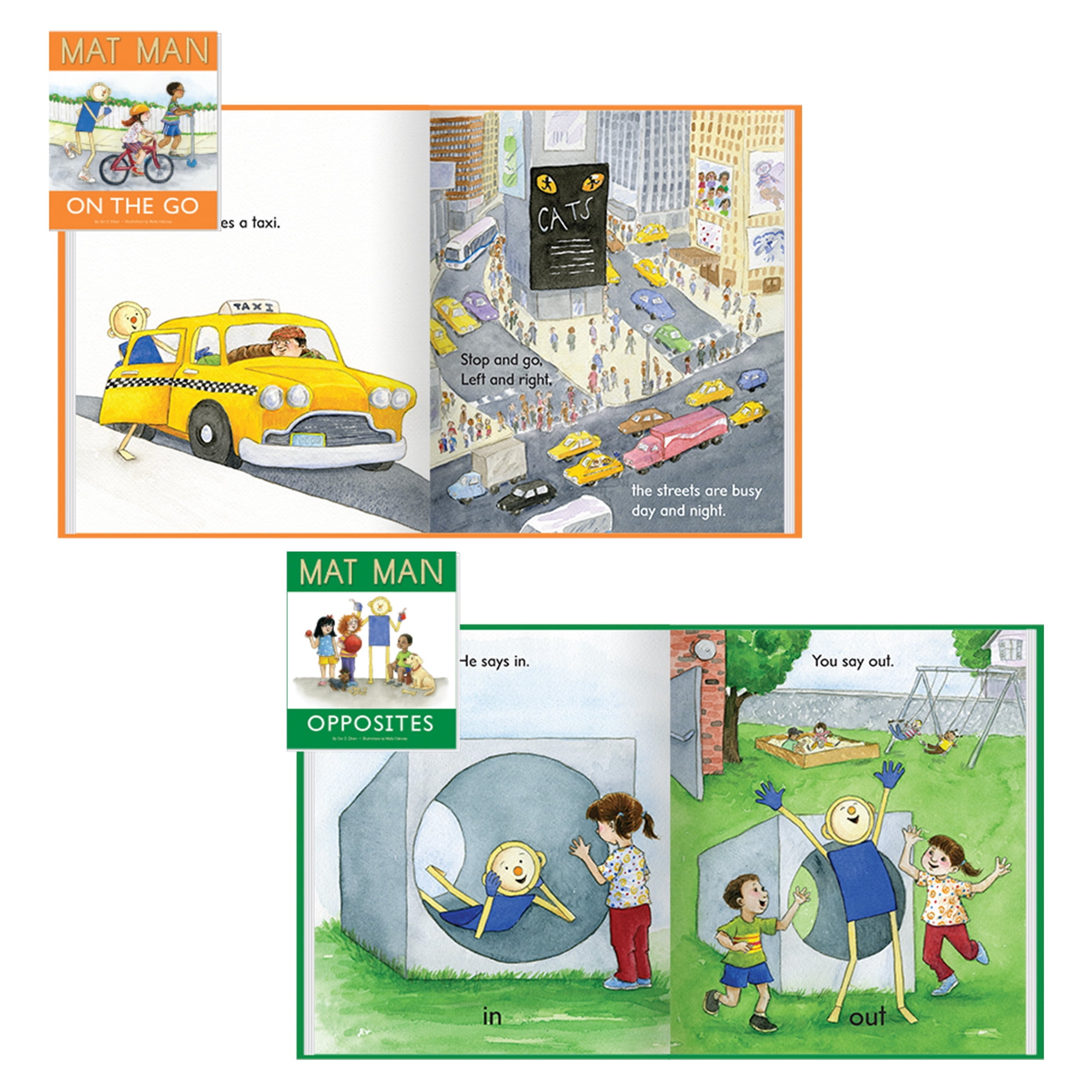 Learning Without Tears Mat Man® Book Set - Pre-K & Kindergarten Read Aloud, School & Home Use