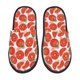 thumbnail image 1 of Fotbe Tomatoes Pantuflas Peludas para Mujer con Estampado, Zapatillas de Peluche, Zapatos de Invierno para Casa, Uso Interior y Exterior-Large, 1 of 8