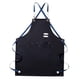 thumbnail image 2 of Delantal de lona para hombre con bolsillo Delantal de artista Delantal de cocina Delantal con pechera Delantal de carpintería Negro, 2 of 8