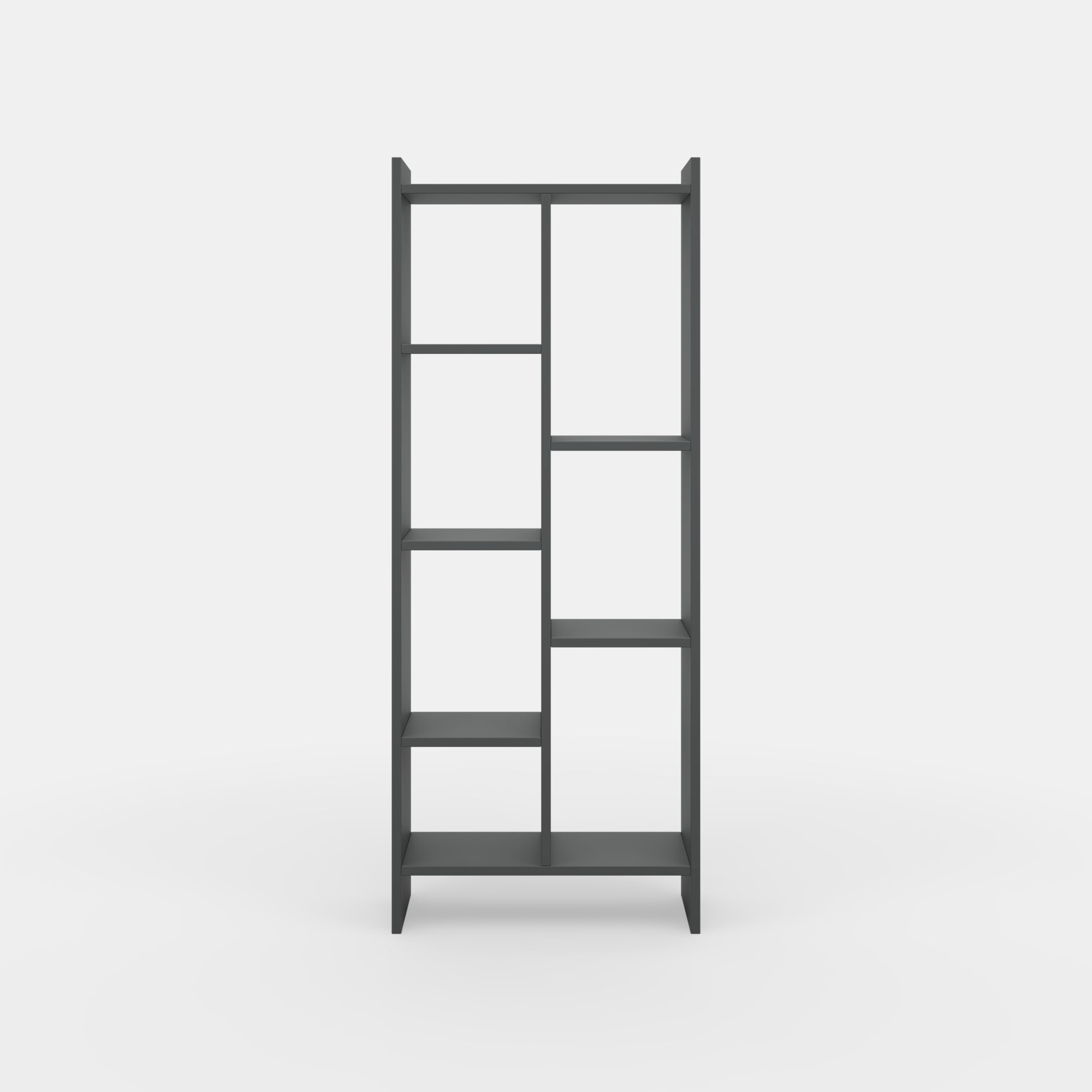 Ada Home Décor Eden 4 Tier Shelf Bookcase, Anthracite