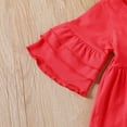 thumbnail image 6 of 4T Baby Girl Clothes Baby Girl Outfits Ruffle Long Sleeve Shirt Top Jeans Pants 2PCS Clothing Set 4-5T Baby Girl Clothes, 6 of 9
