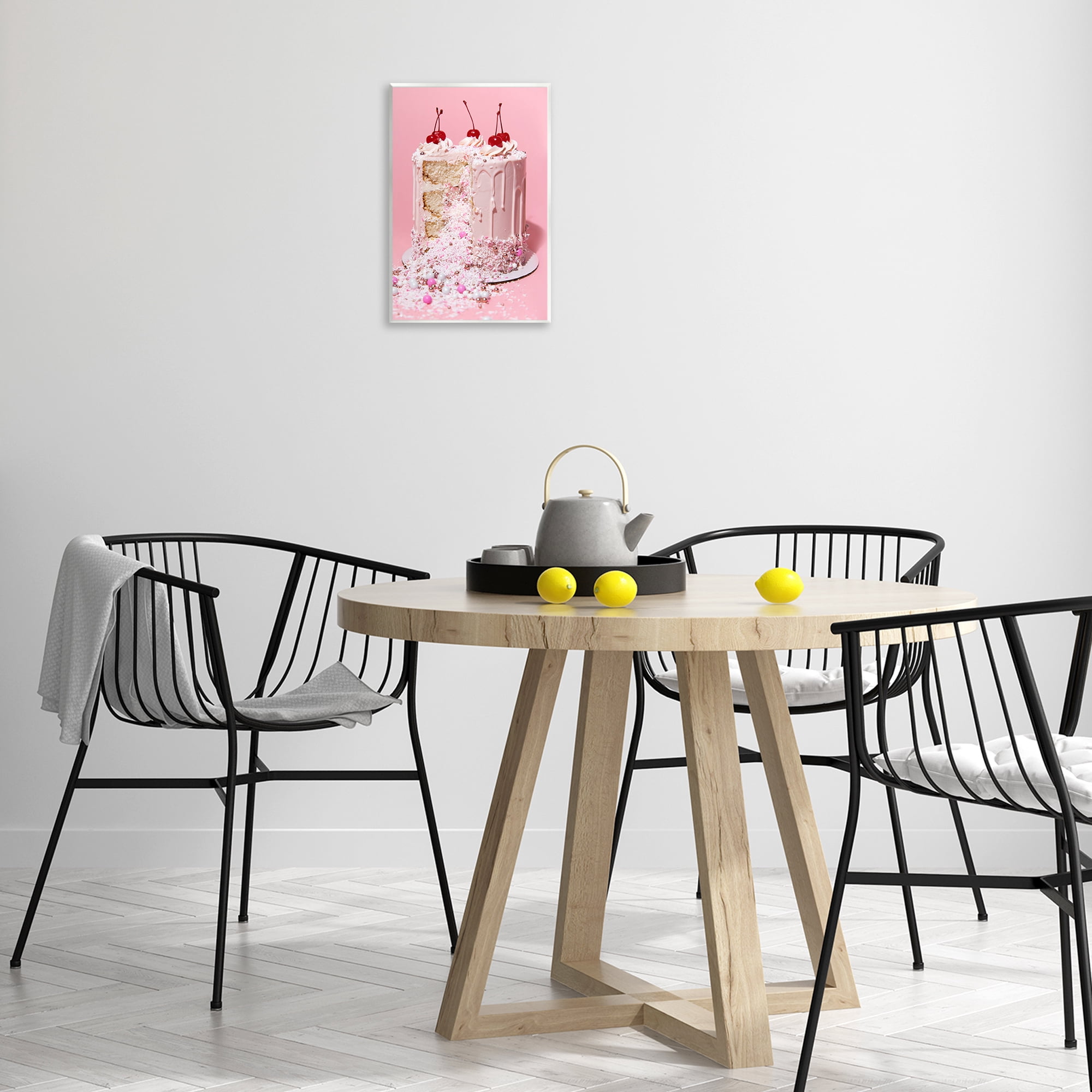 Stupell Industries Glam Gemstone Cake Food & Beverage Painting Unframed Art Print Wall Art, 10 x 15