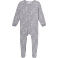 thumbnail image 2 of Gerber Baby and Toddler Neutral Microfleece Blanket Sleeper Pajamas, 3-Pack, Sizes 0/3 Months - 5T, 2 of 9