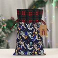 thumbnail image 5 of Sikiie Astronauts in sport Christmas Gift Bags Drawstring Gift Bags Sacks Drawstring Bag Holiday Linen Xmas Wrapping Bags for Presents Party Gift-Black, 5 of 8