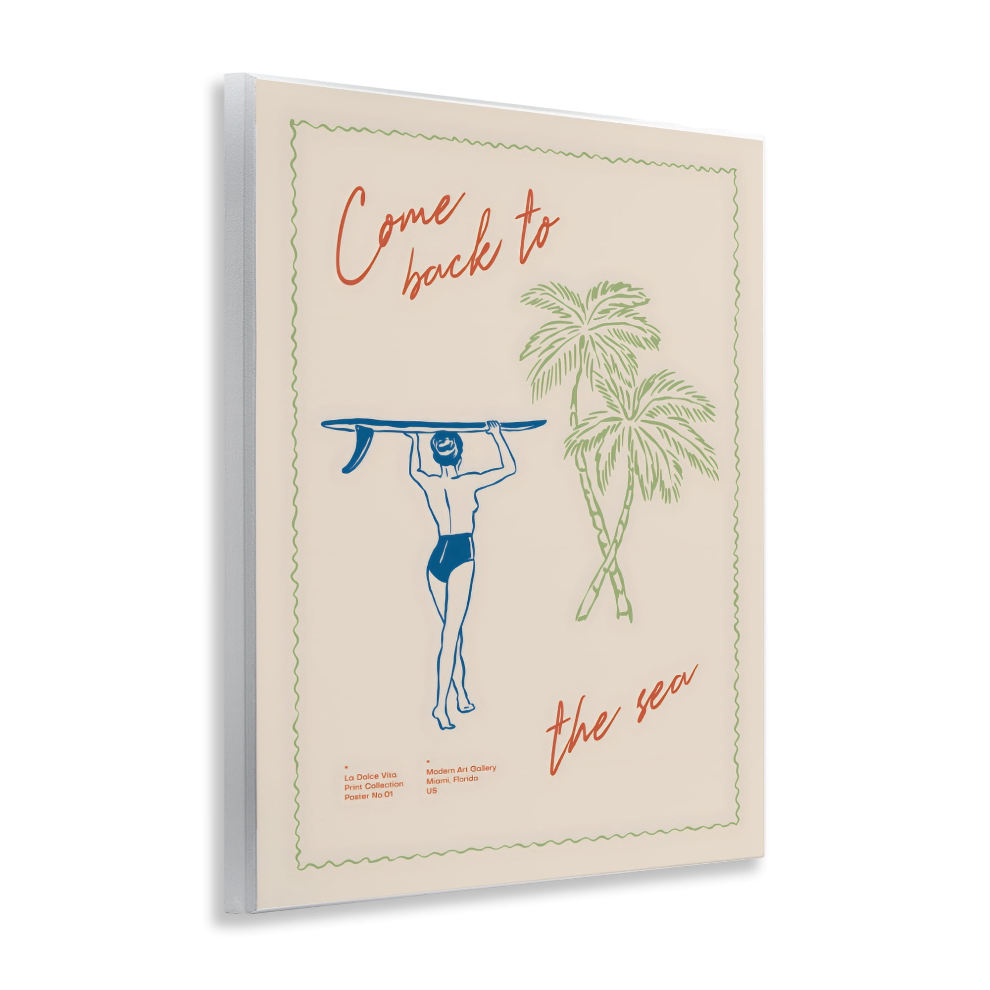 Stupell Industries Come Back To The Sea Wall Plaque Art, design by The Prints Vibe