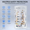 thumbnail image 4 of 12 Outlets Power Strip Tower with Night Light, Surge Protector with 5 USB(4U+2C) Ports 10 FT Extension Cord, White, 4 of 8
