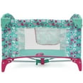 thumbnail image 3 of 509 Crew: Mint Heart - Dream n' Fun Doll Play Yard - Pink & Green, Portable Sleep Crib, Storage Pockets, Toys-Dolls-Stuffed Animals Accessory, Kids 3+, 3 of 8
