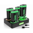 thumbnail image 1 of Rechargeable Battery Pack Charger Station for Xbox Controller, 4 x 2600mWh Rechargeable Batteries for Xbox Controller Battery Pack for Xbox One/Xbox Series X|S/Xbox One S|X/Xbox One Elite, 1 of 6
