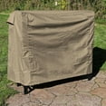 thumbnail image 3 of Sunnydaze 24" x 96" x 42" Khaki Solid Firewood Log Rack Cover with PVC Backing, 3 of 6