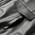 thumbnail image 5 of Wavsuf Winter Leather Jacket Mens Jackets Heavyweight for Men Coat Black Size 52, 5 of 7