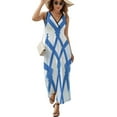 thumbnail image 1 of Diamond Grid Vestido Sin Mangas Vestidos Para Mujer, Vestido Suelto De Verano 2025, 1 of 5
