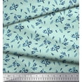 thumbnail image 2 of Soimoi Green Heavy Canvas Fabric Leaves & Tulip Floral Print Sewing Fabric Yard 58 Inch Wide, 2 of 3